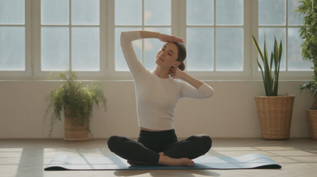 alongamento do pescoço