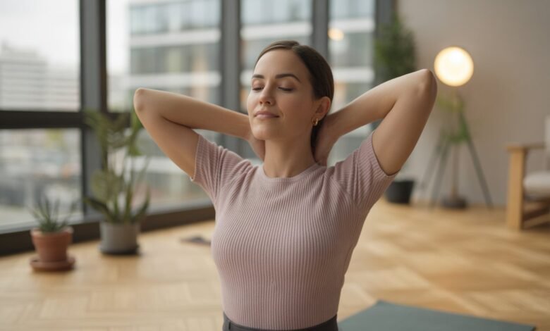 alongamento para aliviar tensão